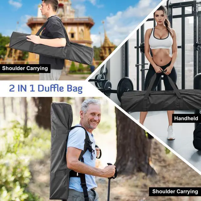 Alt view image 7 of 7 - 35x7x7 Inch Tripod Carrying Case, Travel Sport Storage Bag, 28L | Luggage Bag with Upgrade Zipper, Foldable Waterproof Tripod Case for Light Stands, Fishing Rods, Tent Poles, and Camera Gear