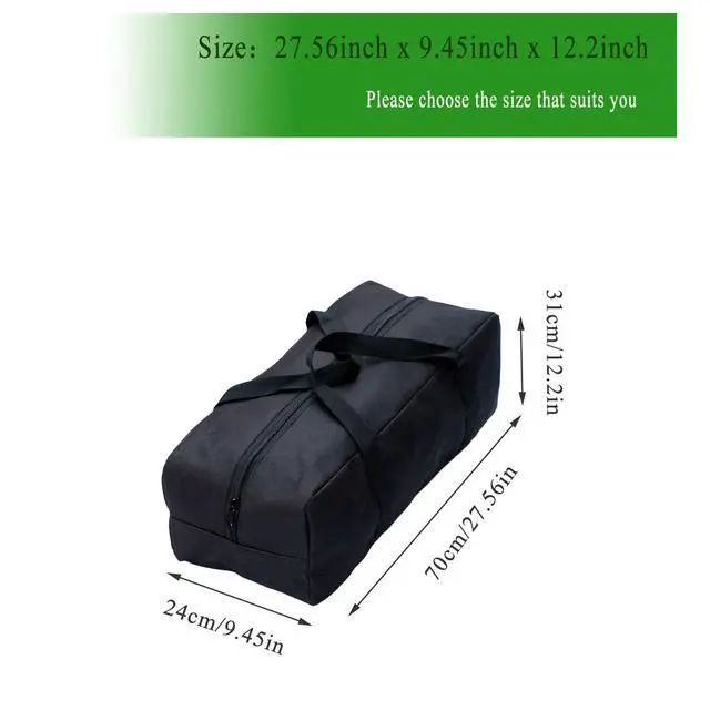 Alt view image 3 of 7 - Extra Large Heavy Duty Duffle Bag - Foldable Storage Organizer for Camping Chairs, Grill Tools, Tent, Yoga Mat, Fishing Gear & Tool Kits with Shoulder Strap (52L-27.56''(L)x9.45''(W)x12.2''(H))