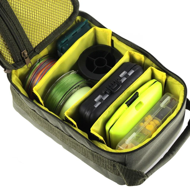 Alt view image 3 of 7 - Fishing Reel Bag, Waterproof Fishing Tackle Bag Fishing Reel Gear Organizers Reel Storage Case Fishing Reel Gear Carry