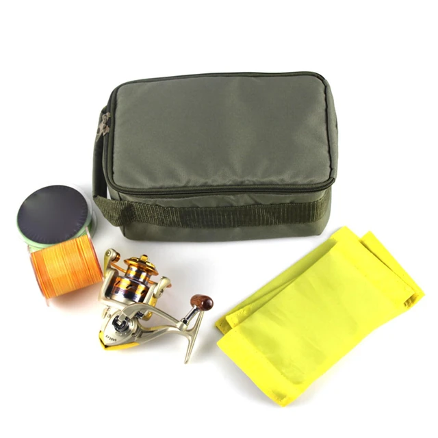 Alt view image 6 of 7 - Fishing Reel Bag, Waterproof Fishing Tackle Bag Fishing Reel Gear Organizers Reel Storage Case Fishing Reel Gear Carry