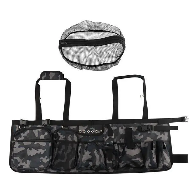 Alt view image 3 of 7 - Fishing Bucket Organizer for 5 Gallon Bucket,Outdoor Ice-Fishing Tackle Bag with Bait Buckets Cover,Adjustable Buckle,Multi-Pockets for Fishing Gear & Accessories Storage