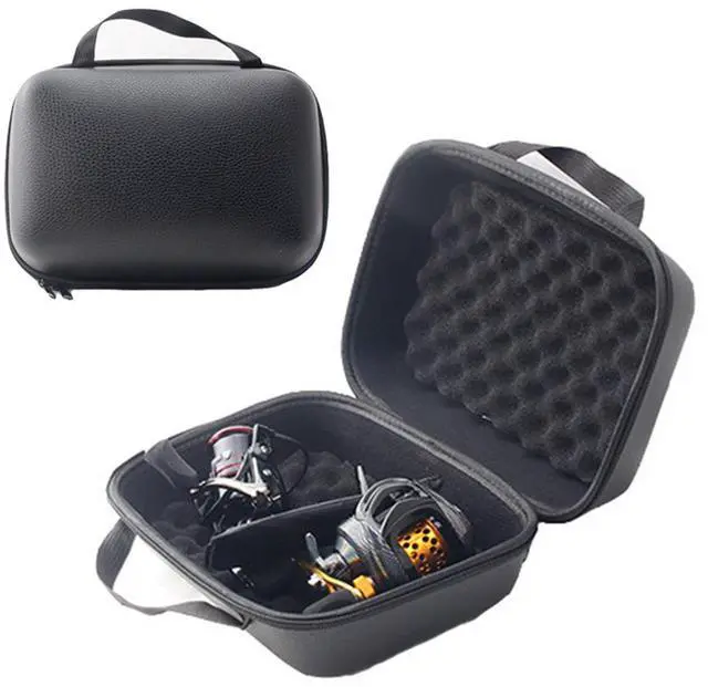 Main image of Fishing Reel Bag, Portable Shockproof Waterproof Fishing Reel Protective Case for Baitcasting Drum Spinning Raft Reels(Inner size: 10.23 * 6.69 * 5.11inches)