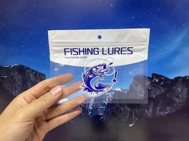 Alt view image 5 of 7 - 50pcs Soft Plastic Bait Packaging Bags,Fishing Hook Package Storage Bags, 6"x4" Waterproof Zipper Bags | Thickened PE Material with Reinforced Seams
