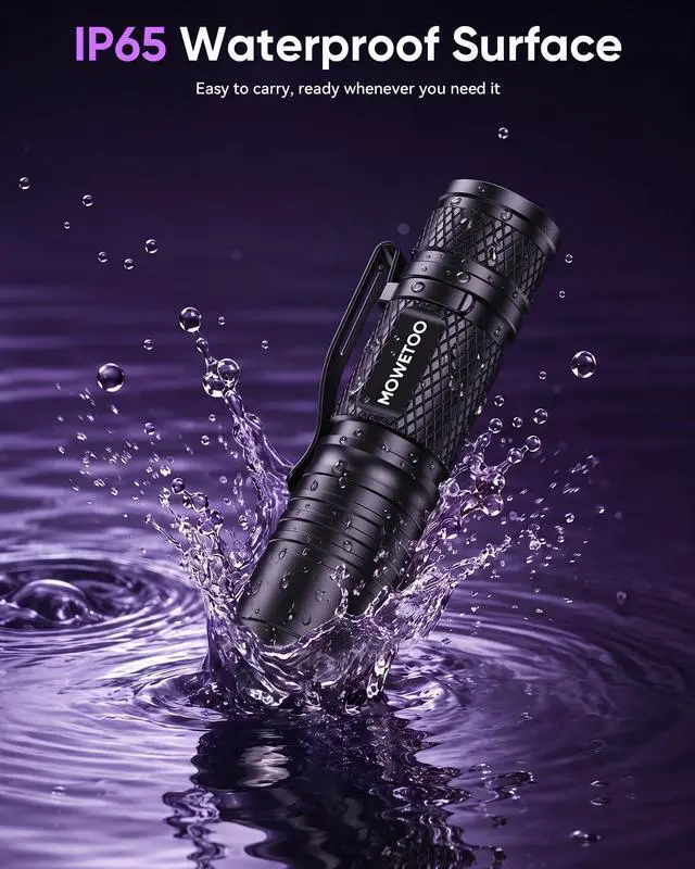 Alt view image 7 of 7 - Black Light Flashlight,395nm Mini Zoomable UV Light | Portable But Powerful,Ultraviolet Flashlights for Pet Urine Detection, Home, Scorpions, Resin Curing, Leak, Fluorescent