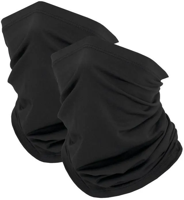 Main image of Cooling Neck Gaiter Face Mask, Black UV Protection Masks Gator, Windproof Bandana Cover for Skiing, Fishing, Hiking, Cycling Hunting (Black Pack)