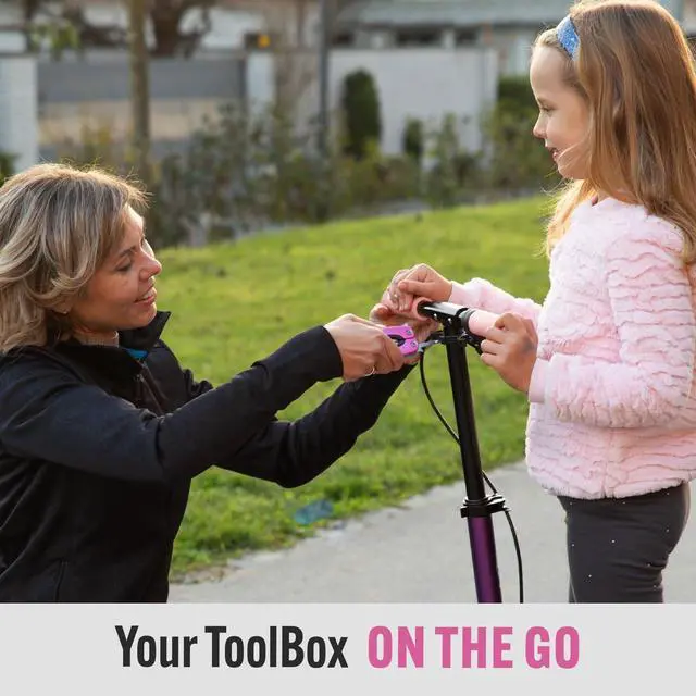 Alt view image 6 of 7 - Pink Multitool 15-in-1 for Mom, Wife, Daughter, Grandma, Practical EDC Multi Tool Pliers, Pocket Knife with Safety-Locking, Great for Hiking, Camping, Simple Repairs, Car Glove Box