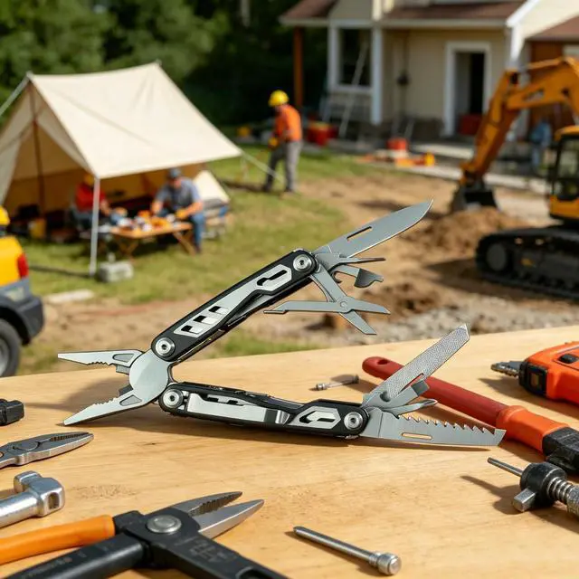 Alt view image 3 of 7 - Multitool Needle Nose Pliers, 16-in-1 Multi Tool with EDC Pouch
