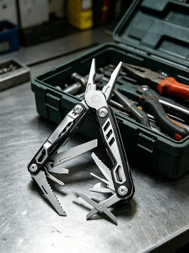 Alt view image 5 of 7 - Multitool Needle Nose Pliers, 16-in-1 Multi Tool with EDC Pouch
