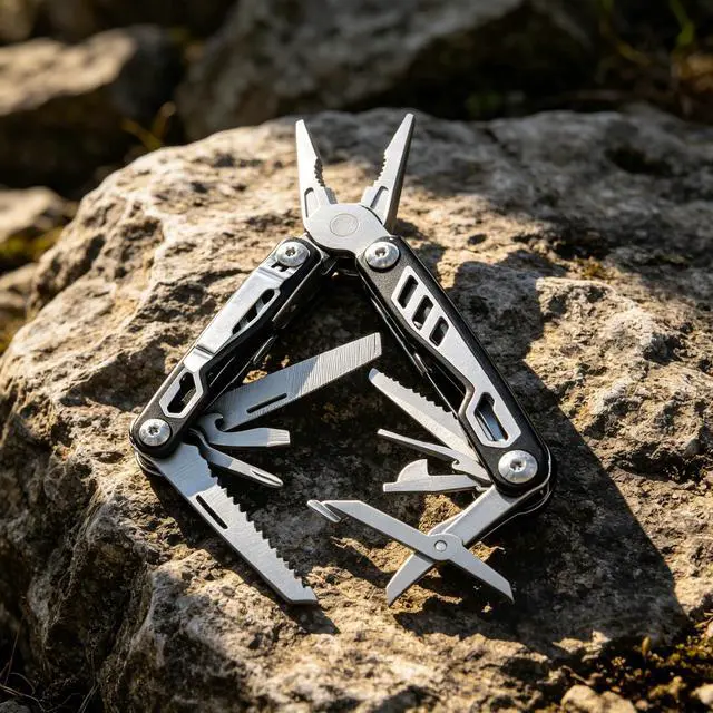 Alt view image 7 of 7 - Multitool Needle Nose Pliers, 16-in-1 Multi Tool with EDC Pouch