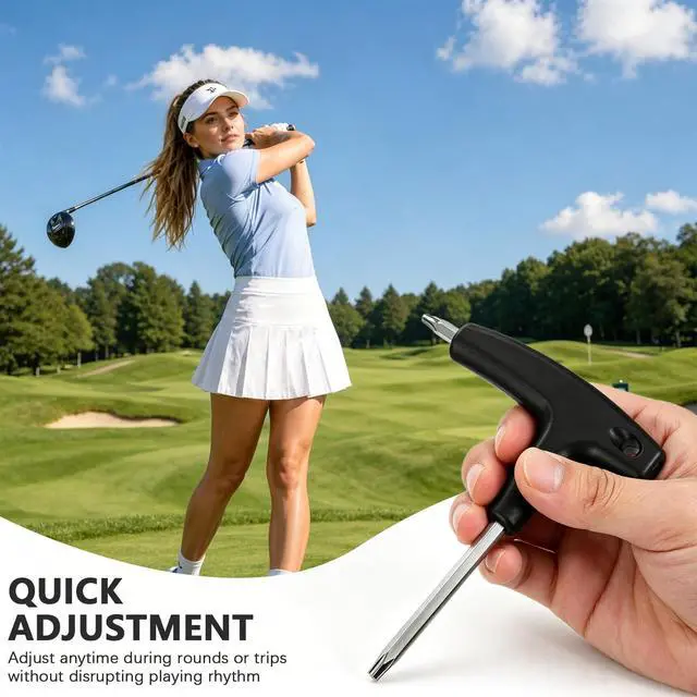 Alt view image 5 of 7 - Golf Torque Wrench, 2-in-1 T20 & T25 Dual Head Club Adjustment Tool, Black | Universal Golf Driver Tool For Shaft Adapter & Weights, Portable Dual Head Torque Wrench, Ideal For On-Course Adjustments