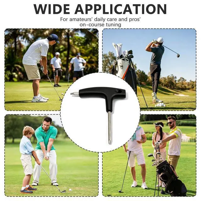 Alt view image 7 of 7 - Golf Torque Wrench, 2-in-1 T20 & T25 Dual Head Club Adjustment Tool, Black | Universal Golf Driver Tool For Shaft Adapter & Weights, Portable Dual Head Torque Wrench, Ideal For On-Course Adjustments
