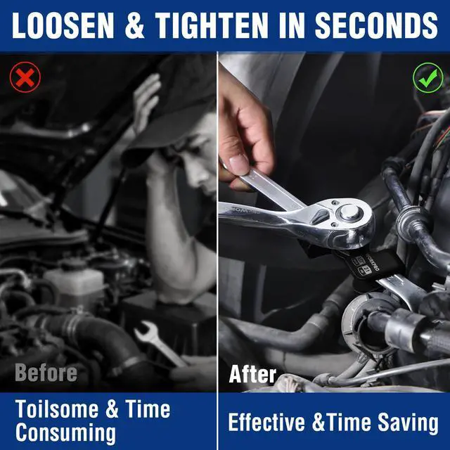 Alt view image 7 of 7 - Wrench Extender Tool, 1/2" & 21mm Hex Drive, Universal Adapter | Extended Leverage Force, Amplified Torque, Stubborn Nuts & Bolts, Rust-Resistant Finish, Automotive Repair & DIY