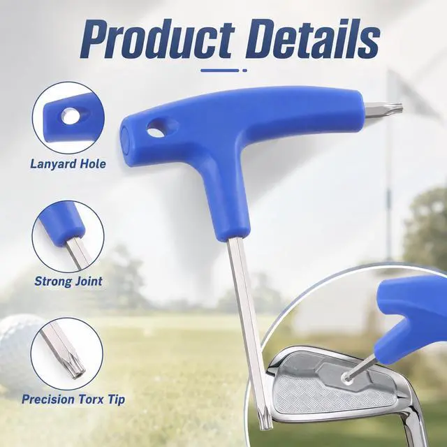 Alt view image 3 of 7 - 2 Pcs Golf Club Tool, T20 & T25 Dual Head Torque Wrench | Universal Golf Wrench Tool for Driver Adjustment