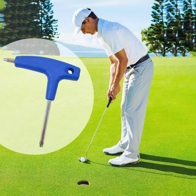 Alt view image 5 of 6 - Golf Driver Adjustment Tool, 2-in-1 Golf Torque Wrench T20 T25 Dual Head Golf Club Driver Tool, Stainless Steel Golf Wrench with Plastic Handle for Shaft Adapter & Weights(Blue)