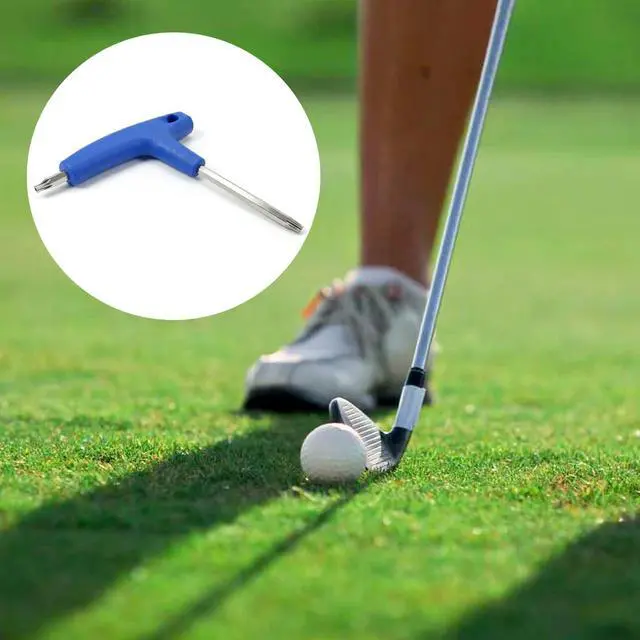 Alt view image 6 of 6 - Golf Driver Adjustment Tool, 2-in-1 Golf Torque Wrench T20 T25 Dual Head Golf Club Driver Tool, Stainless Steel Golf Wrench with Plastic Handle for Shaft Adapter & Weights(Blue)