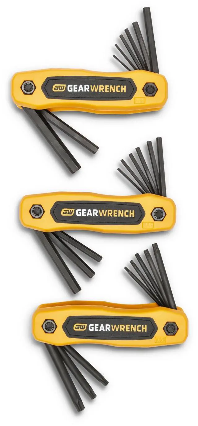 Main image of 25 Piece SAE/Metric/Torx® Folding Hex Key Set - 83512