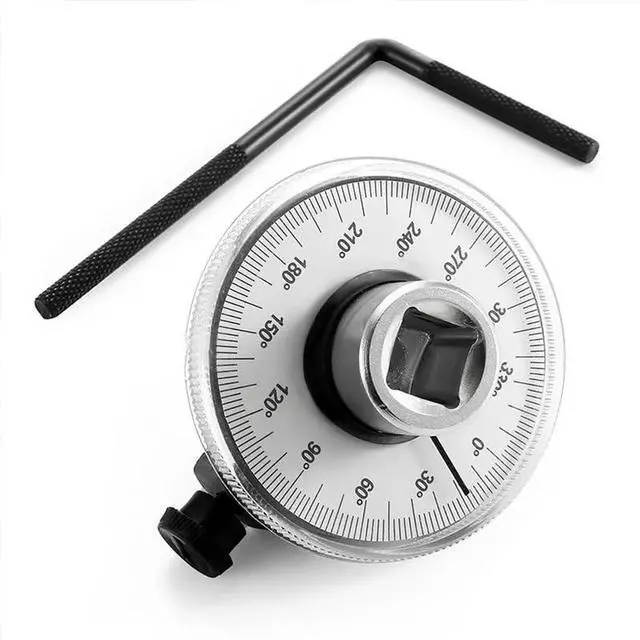 Main image of 1/2 Inch Torque Wrench Angle Gauge Tool, 360° Adjustable 1/2"" Drive Torque meter Wrench Set, Professional Measure Tool, US0020