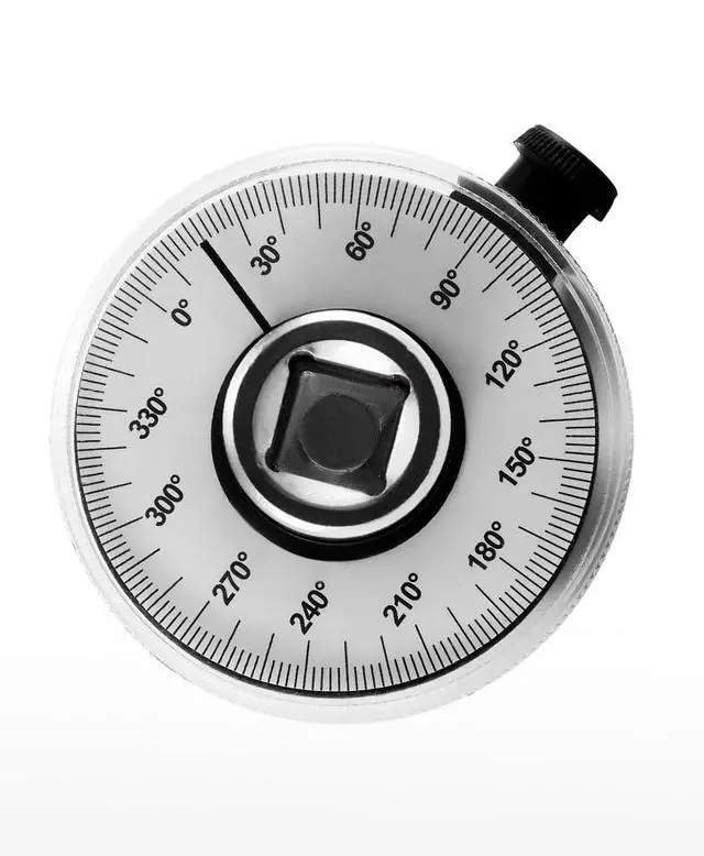 Alt view image 3 of 6 - 1/2 Inch Torque Wrench Angle Gauge Tool, 360° Adjustable 1/2"" Drive Torque meter Wrench Set, Professional Measure Tool, US0020