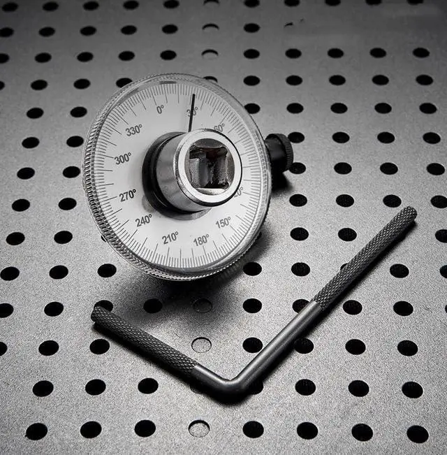 Alt view image 5 of 6 - 1/2 Inch Torque Wrench Angle Gauge Tool, 360° Adjustable 1/2"" Drive Torque meter Wrench Set, Professional Measure Tool, US0020