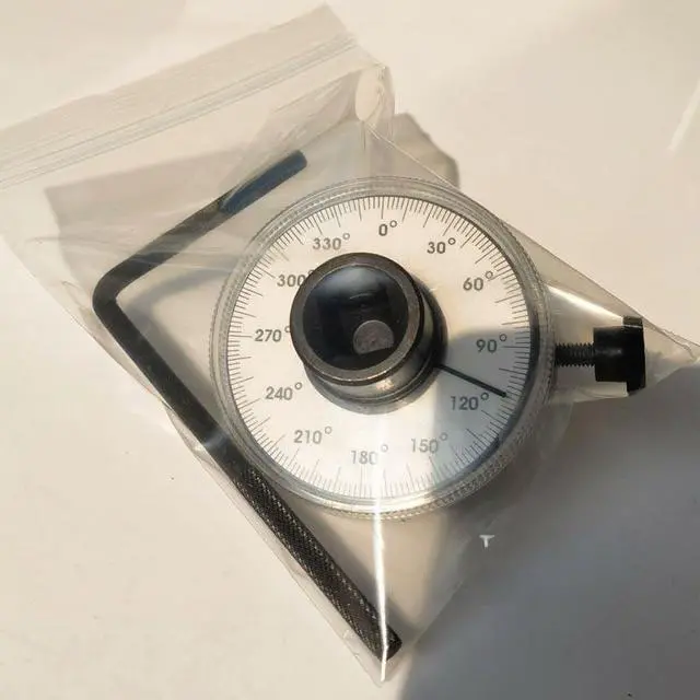 Alt view image 6 of 6 - 1/2 Inch Torque Wrench Angle Gauge Tool, 360° Adjustable 1/2"" Drive Torque meter Wrench Set, Professional Measure Tool, US0020