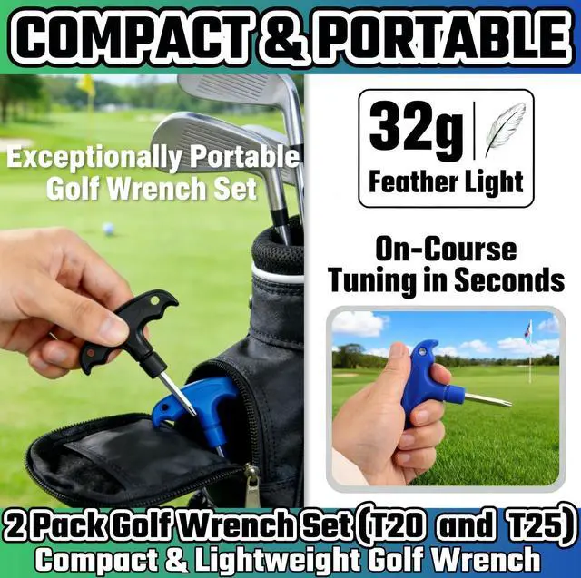 Alt view image 5 of 6 - 2 Pcs Golf Wrench Tool (T20 and T25) Golf Driver Tool Golf Accessories For Taylormade Adams RBZ Callaway Cobra Weights Driver Fairway Golf Club Wrenches Tools Shaft Adapter Sleeve