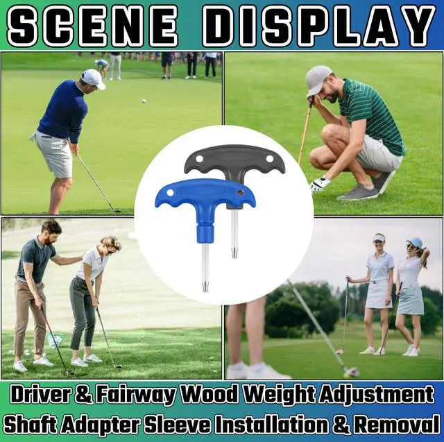 Alt view image 6 of 6 - 2 Pcs Golf Wrench Tool (T20 and T25) Golf Driver Tool Golf Accessories For Taylormade Adams RBZ Callaway Cobra Weights Driver Fairway Golf Club Wrenches Tools Shaft Adapter Sleeve