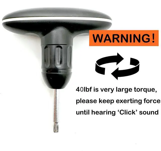Alt view image 4 of 7 - T25 40lbf Golf Torque Protect clicks Sound Wrench for Driver Clubs and Fairway Hybrids Adapter Sleeve and Head Weight Adjustment Golf Adapter Driver