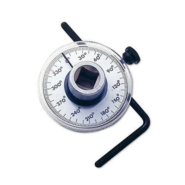 Alt view image 2 of 7 - 1/2 Inch Torque Wrench Angle Gauge Tool SF0136 | Alltooetools 1/2"Angle Degree Torque Gauge,360° marked scale,1/2" male/female drive,for manifold bolt & TTY fastener service