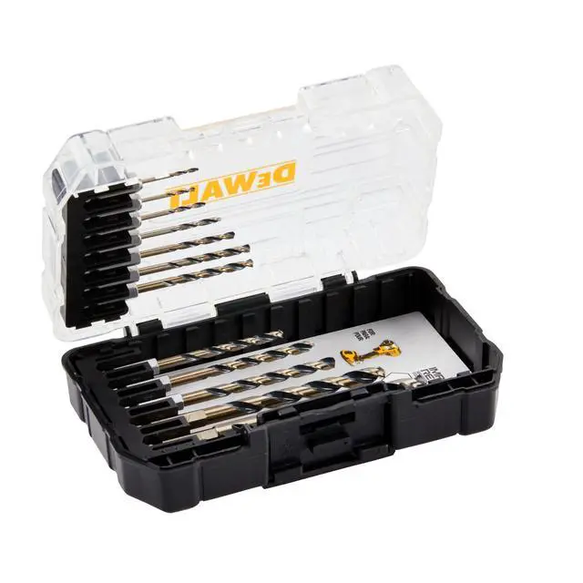 Alt view image 3 of 7 - 12 Pc Black and Gold Drill Bit Set, Premium Finish Impact Driver Bit Set for Metal, Plastic and Wood (DWAH1182)