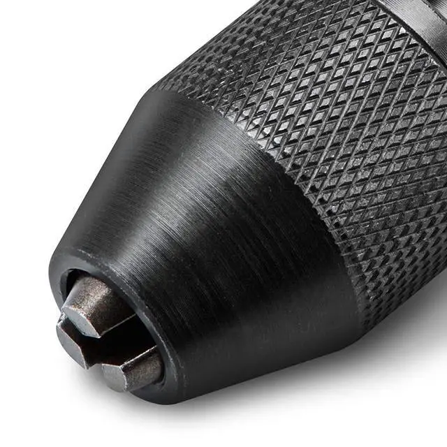 Alt view image 6 of 6 - 20753A Keyless Drill Chuck for Impact Driver, Chuck Conversion Adapter, 1/4 Hex Shank, Convert Cordless Screwdrivers into Power Drills in Seconds, For Round-Shank Drill Bits, No Keys Needed