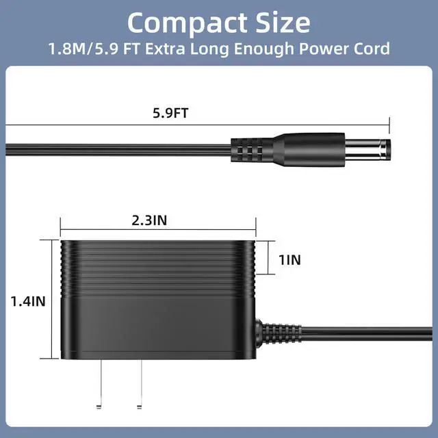 Alt view image 6 of 7 - 21.5V Drill Charger for WORKPRO Pink Cordless 20V Lithium-ion Drill Driver (W004532A)AC DC Power Supply Adapter