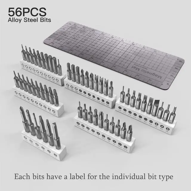 Alt view image 7 of 7 - Mini Electric Screwdriver Set,66 in 1 Small Electric Screw Driver Kit with Magnetic Bits,Precision Electric Screwdrivers, Precision Cordless Repair Tool for Phone, Camera, Laptop, Watch