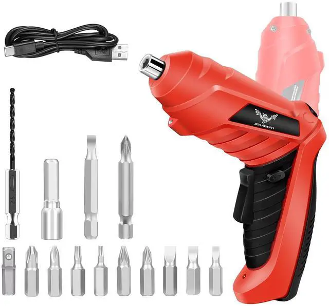 Main image of 3.6V Electric Cordless Screwdriver Set, Mini Drill Set | Rechargeable Power Screwdriver with Bits, Ideal for Electronics Repair, Furniture Assembly & Household DIY Projects