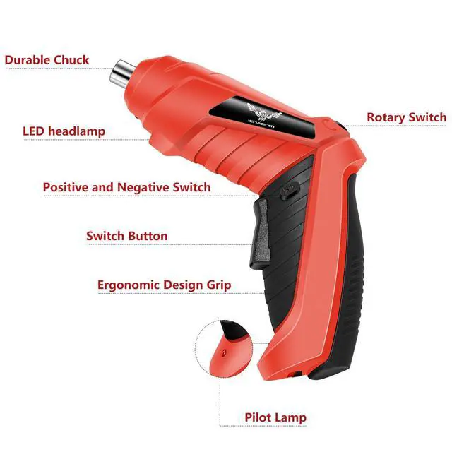 Alt view image 5 of 7 - 3.6V Electric Cordless Screwdriver Set, Mini Drill Set | Rechargeable Power Screwdriver with Bits, Ideal for Electronics Repair, Furniture Assembly & Household DIY Projects