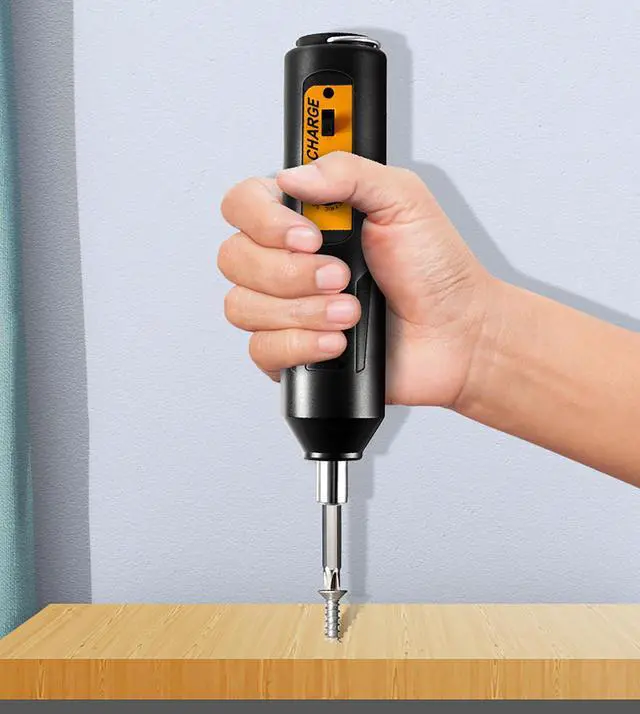 Alt view image 3 of 6 - 46 Pcs Electric Screwdriver Sets, 7.8 Inch Rechargeable Screwdriver and 45 Pcs Batch Head and Sleeve Chromium Vanadium Steel for Household and Repairing (46)