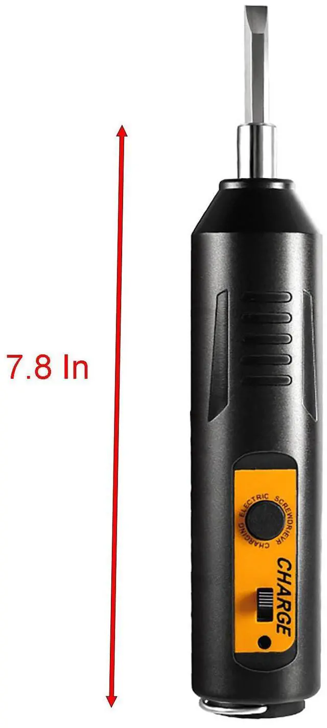 Alt view image 2 of 6 - 46 Pcs Electric Screwdriver Sets, 7.8 Inch Rechargeable Screwdriver and 45 Pcs Batch Head and Sleeve Chromium Vanadium Steel for Household and Repairing (46)