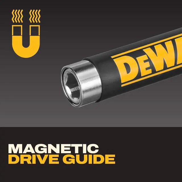 Alt view image 6 of 7 - 18 pc. Compact Magnetic Drive Guide Set, Yellow (DWAF2058CS)