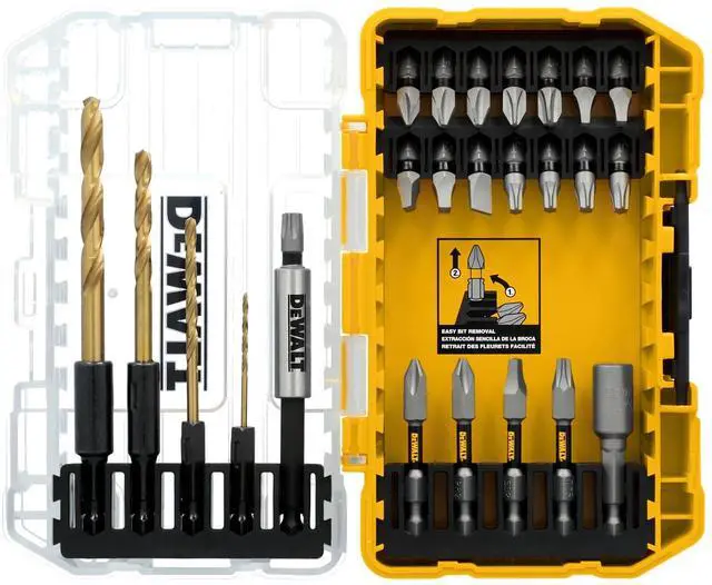 Main image of Tough Grip 27 Pc Screwdriver Bit Set and Impact Drill Driver Bit Set, Extra Durable Heavy Duty Torsion Zone Technology (DWAF2504TG)