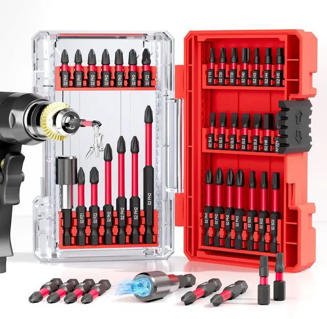 Main image of 35Pcs Screwdriver Bits Set S2 Steel Screwdriver Impact Kit | With a Storage Case