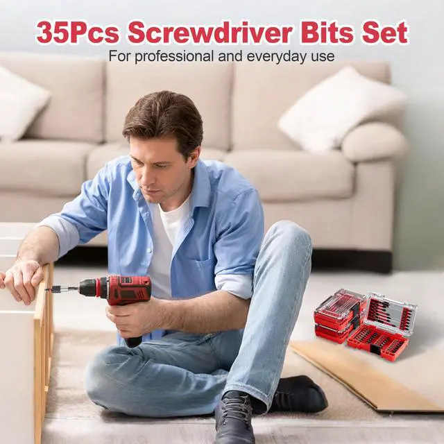 Alt view image 6 of 7 - 35Pcs Screwdriver Bits Set S2 Steel Screwdriver Impact Kit | With a Storage Case
