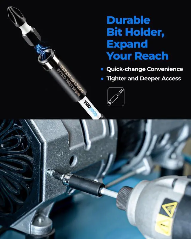 Alt view image 6 of 7 - PH2 Phillips Impact Bit Set, 2 Inch, 20-Piece, Magnetic | Anti-slip Phillips tips, magnetic fastener retention, CNC-machined profile, S2 alloy steel, impact-driver use
