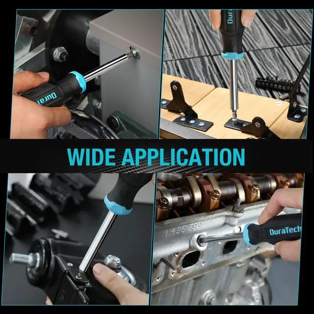Alt view image 7 of 7 - Screwdriver, Multi-Function Set with 60 Replaceable Cr-V Bits | Replaceable Cr-V Bits(Flat, Phillips, Torx, Hex, Square), All in One Screw Drivers with Rolling Barrel Bits Holder