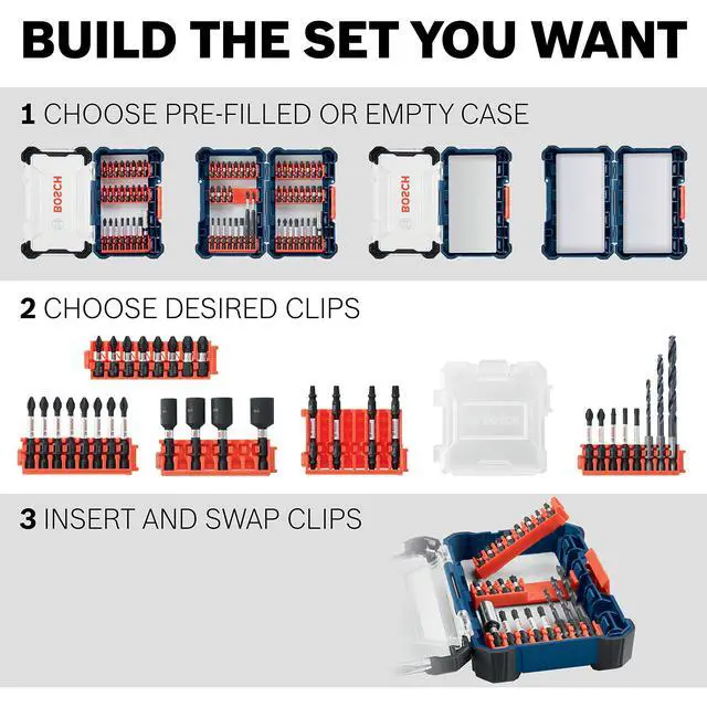 Alt view image 6 of 7 - CCSPHV208 8-Piece Assorted Set 2 In. Impact Tough Phillips Power Bits with Clip for Custom Case System