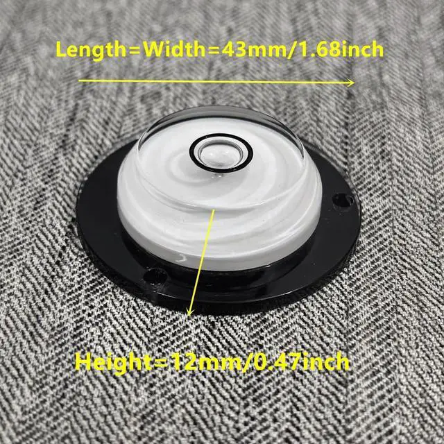 Alt view image 4 of 7 - 2Pcs Circular Small Bubble Level with Screws Mounting Multi-directional Round Bubble Spirit Levels Measuring Layout Tools