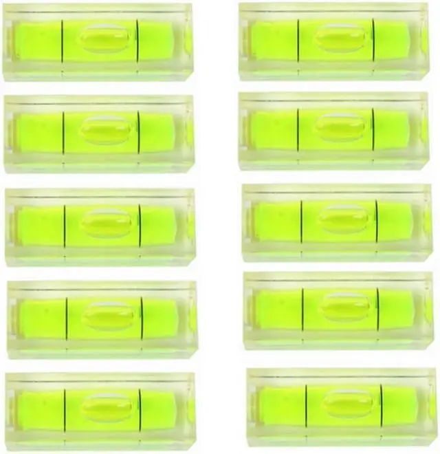 Main image of 11pcs Mini Level Picture Hanging Spirit Bubble Level, 10x10x29mm Square Level Mark Measuring Tools