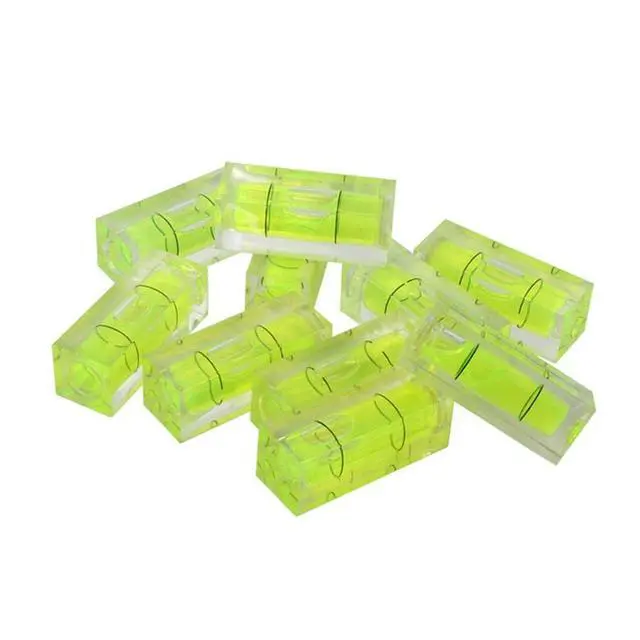Alt view image 4 of 7 - 11pcs Mini Level Picture Hanging Spirit Bubble Level, 10x10x29mm Square Level Mark Measuring Tools