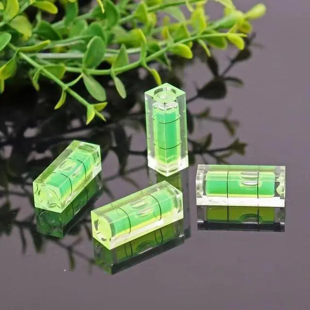 Alt view image 6 of 7 - 11pcs Mini Level Picture Hanging Spirit Bubble Level, 10x10x29mm Square Level Mark Measuring Tools