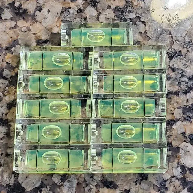Alt view image 7 of 7 - 11pcs Mini Level Picture Hanging Spirit Bubble Level, 10x10x29mm Square Level Mark Measuring Tools
