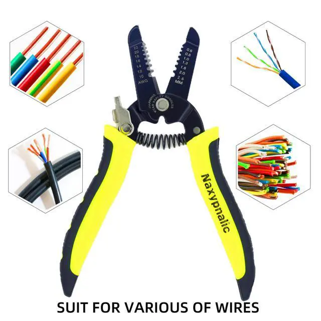 Alt view image 4 of 7 - Wire Stripper, 10-22 AWG Wire Cutter, Stripping Tool | Micro Wire Strippers, Insulated Wire Pliers, Multifunctional Wire Stripping Tool, Wire Stripers 10-22AWG