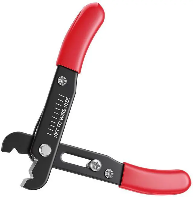 Main image of Wire Cutter Stripper, 5-Inch Adjustable Wire Stripper | Electrical Spring Loaded Strippers and Cutter for Solid and Stranded Wires for Working Technicians Electricians Installers